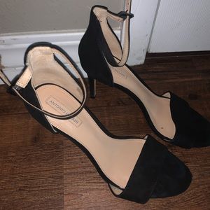Black Suede Antonio Melani Pumps